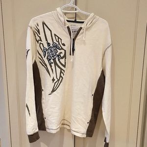 Crazy shirts, Hooded, light weight, 100% cotton long sleeve shirt